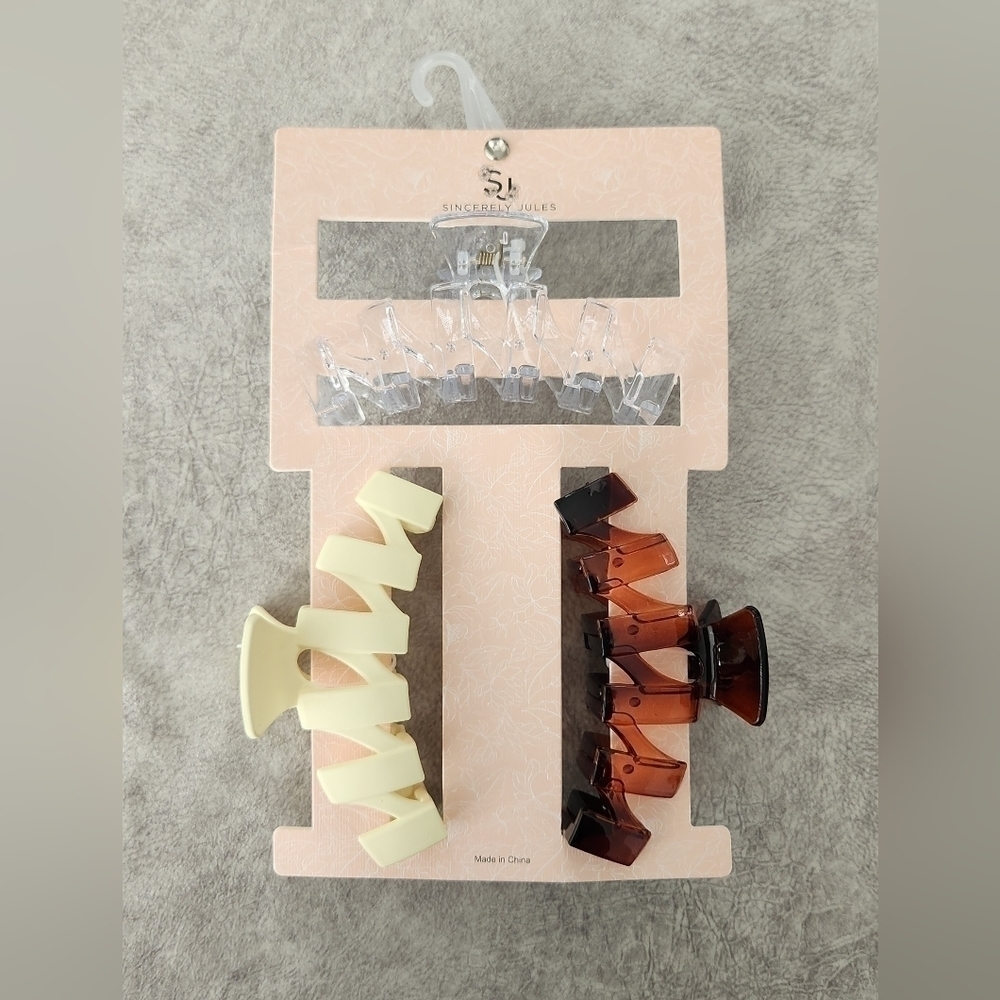Sincerely Jules Large Hair claws. New.